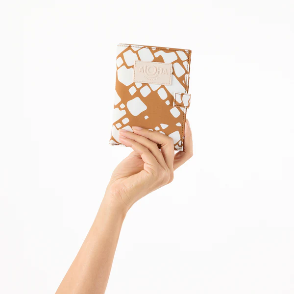 Textile Cone Passport Holder Brown Sugar