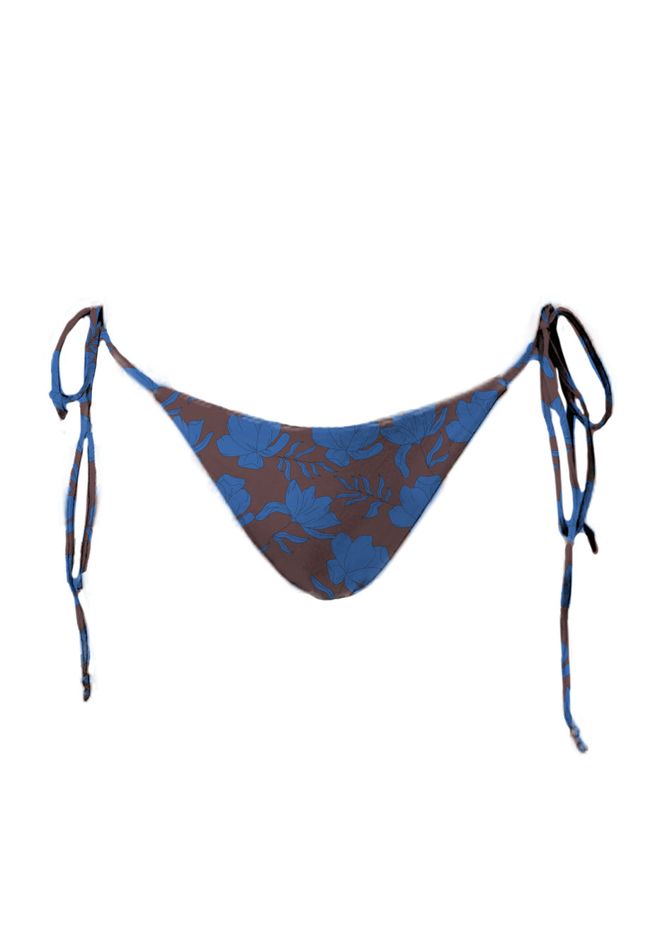 Tie Side Skimpy Bottom Twilight Petal