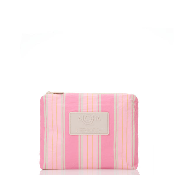 Summer Stripe Small Pouch Blush