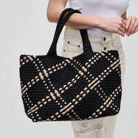 Sky's the Limit Large Tote Black/Nude