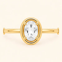 Bezel Glow Ring - White CZ
