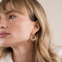 Gold Hoop - Coupled - Earrings