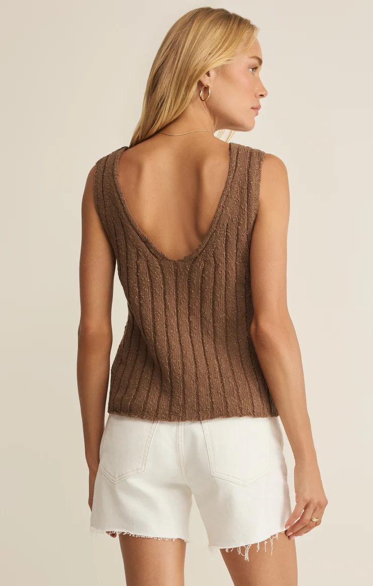 Acadia Sweater Tank Palo Santo