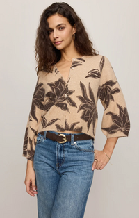 Valor Floral Cardigan Soft Ecru