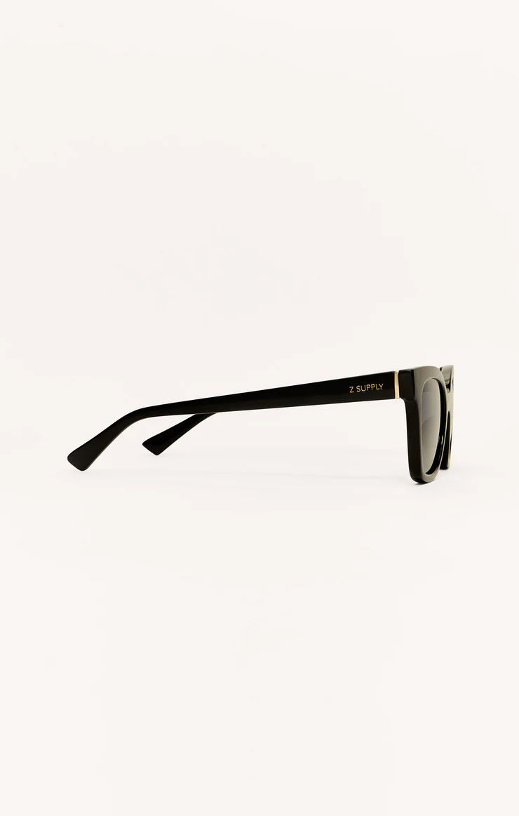 High Tide Polished Black /Gray Sunglasses