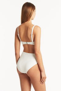 Spinnaker Retro High Waist Bottom White
