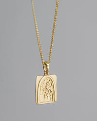 Gold Palm Pendant Necklace