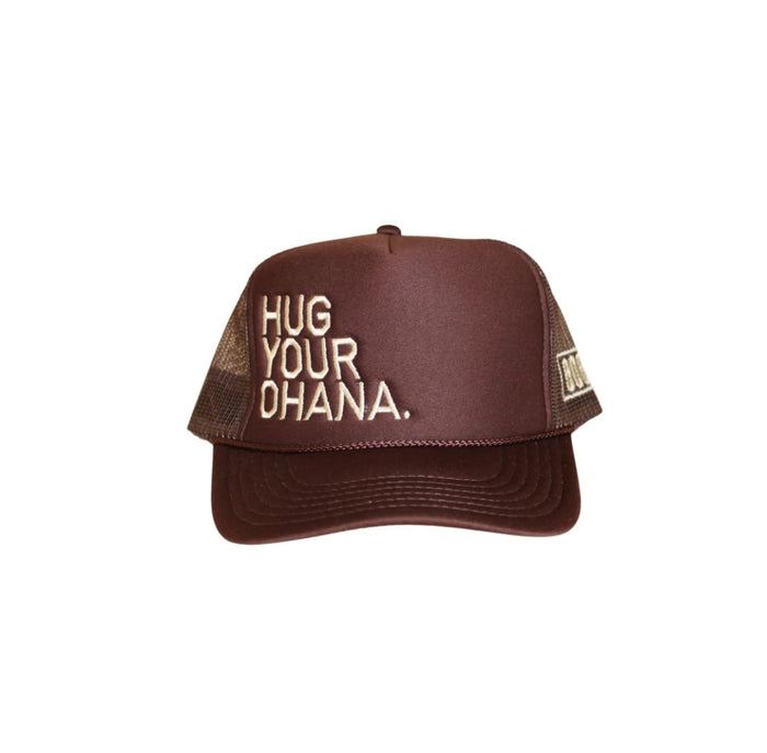 Hug Your Ohana Hat Lava Rock Brown