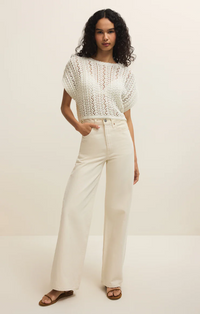 Ballast Crochet Top White