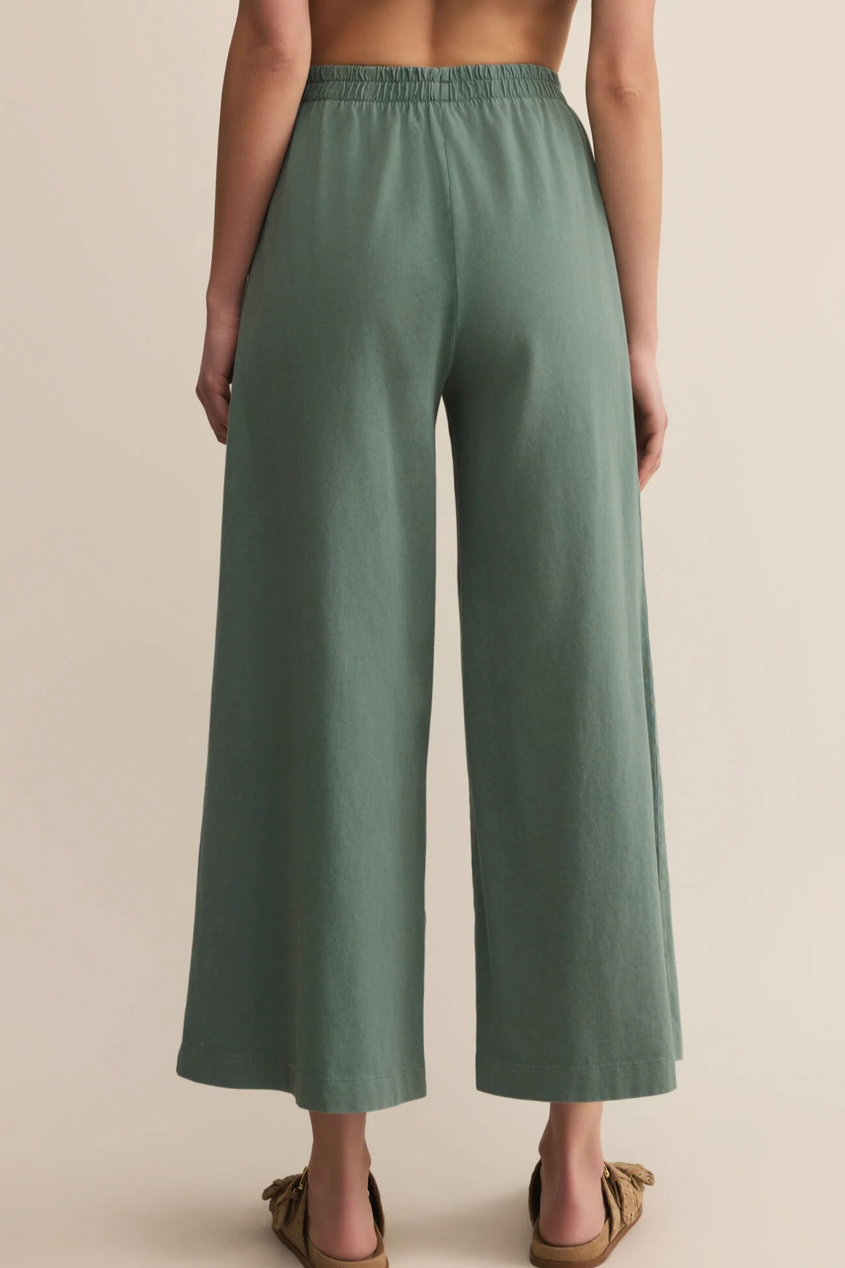 Scout Jersey Crop Flare Pant Hunter Green