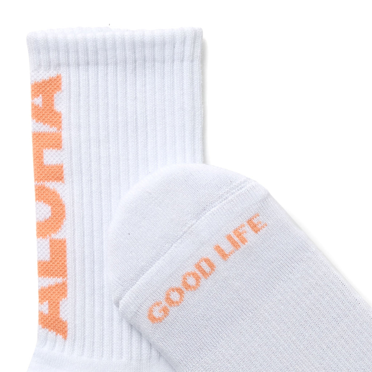 Hana Hou Crew Socks Nectarine