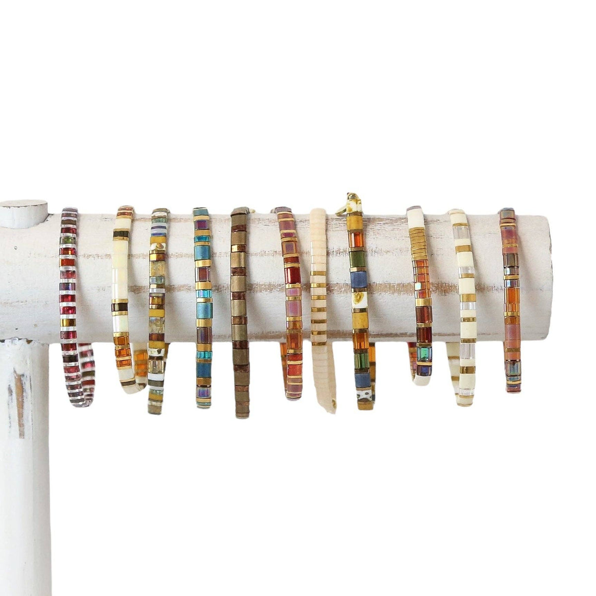 PAINTED MESA - Tila Bead Bracelets: 6.25 inches - S / Cathedral