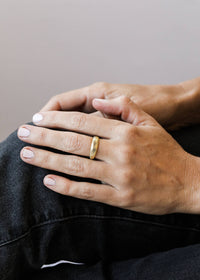 Gold Rings - Ridged: 8