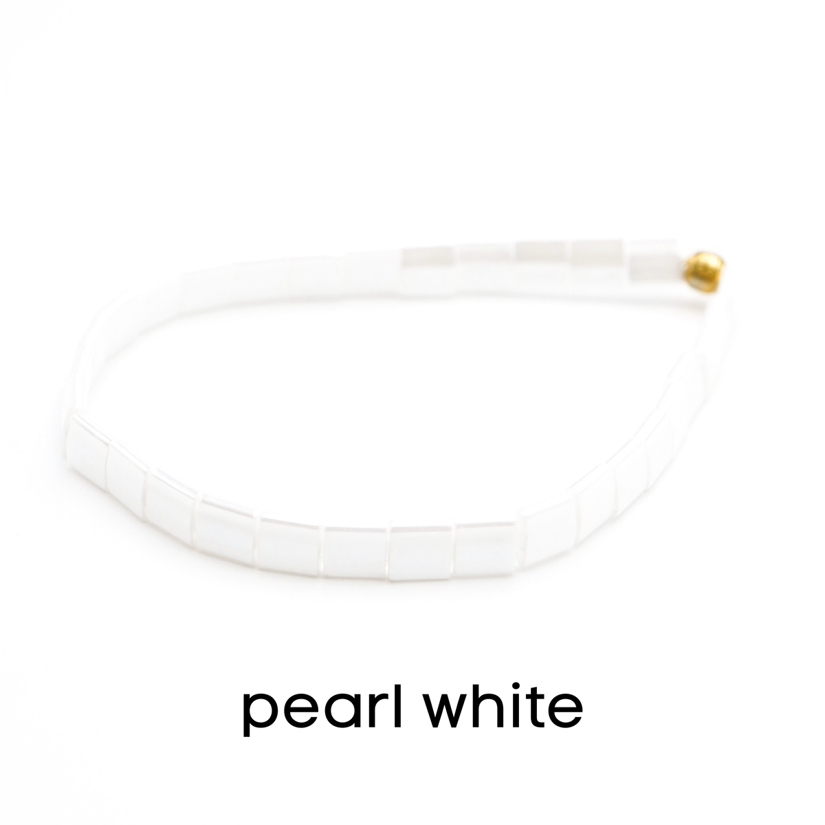 VANILLA BLUSH - Tila Bead Bracelets: 6.50 inches - M / Peach