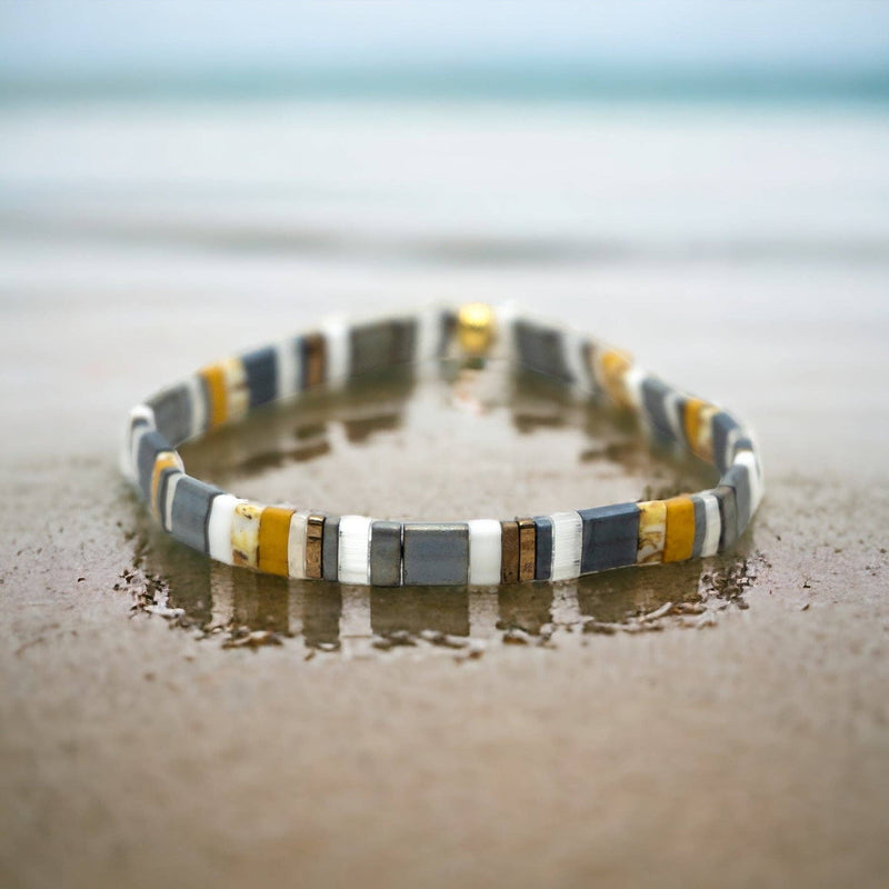 STORMY - Tila Bead Bracelet | Single: 6.50 Inches - M