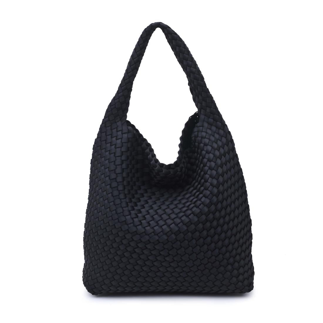Celestial Woven Neoprene Hobo Black