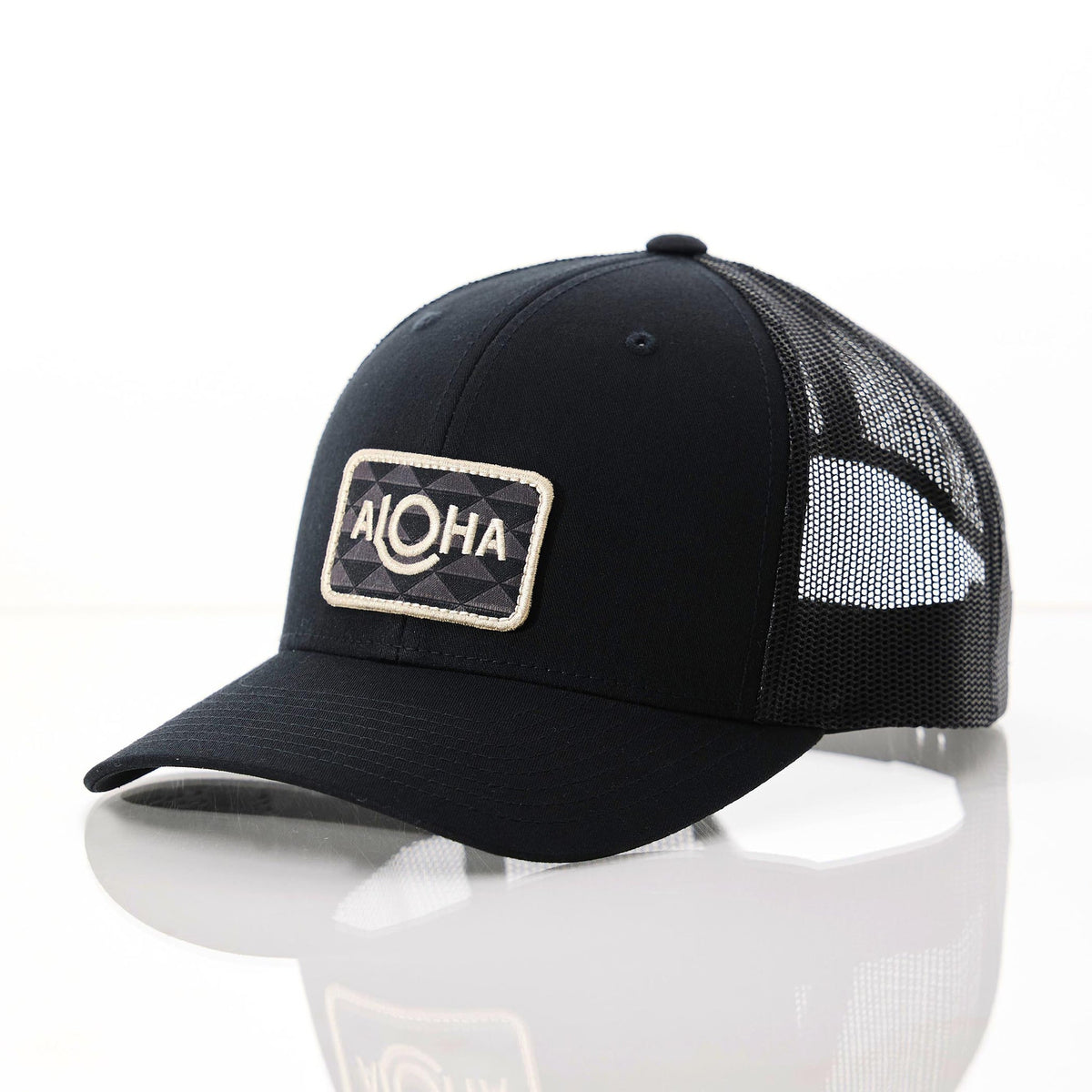 Aloha Retro Label Hat Black