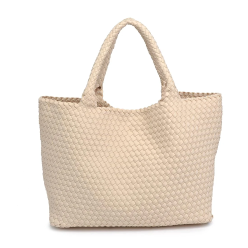 Sky's the Limit Large Tote Cream