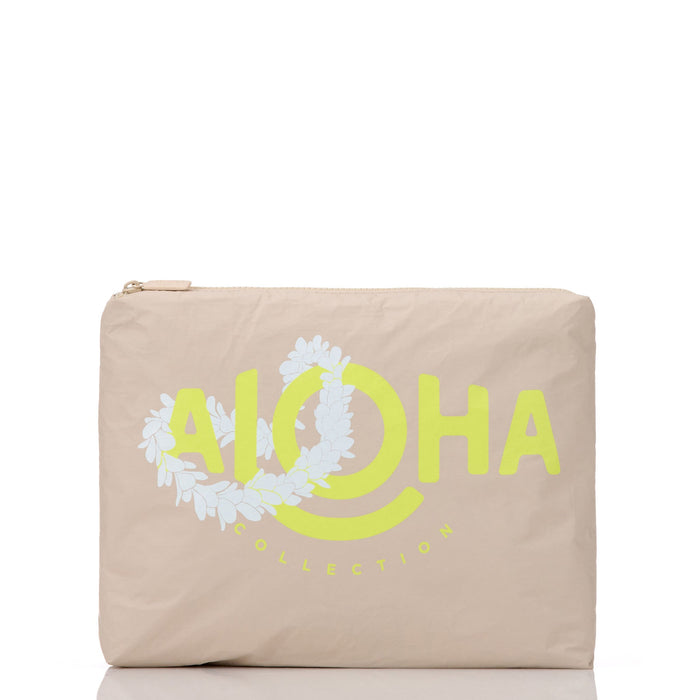 Lei Aloha Mid Pouch Highlighter/Sandstone