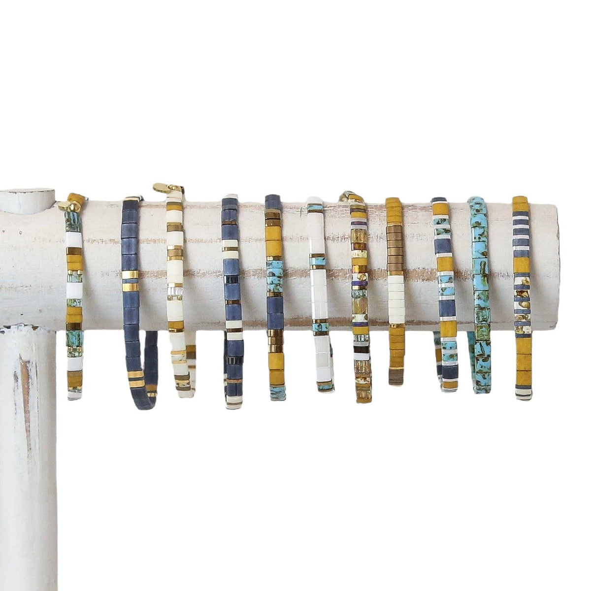 SIERRA GOLD - Tila Bead Bracelets: 6.25 inches - S / Desert Sands