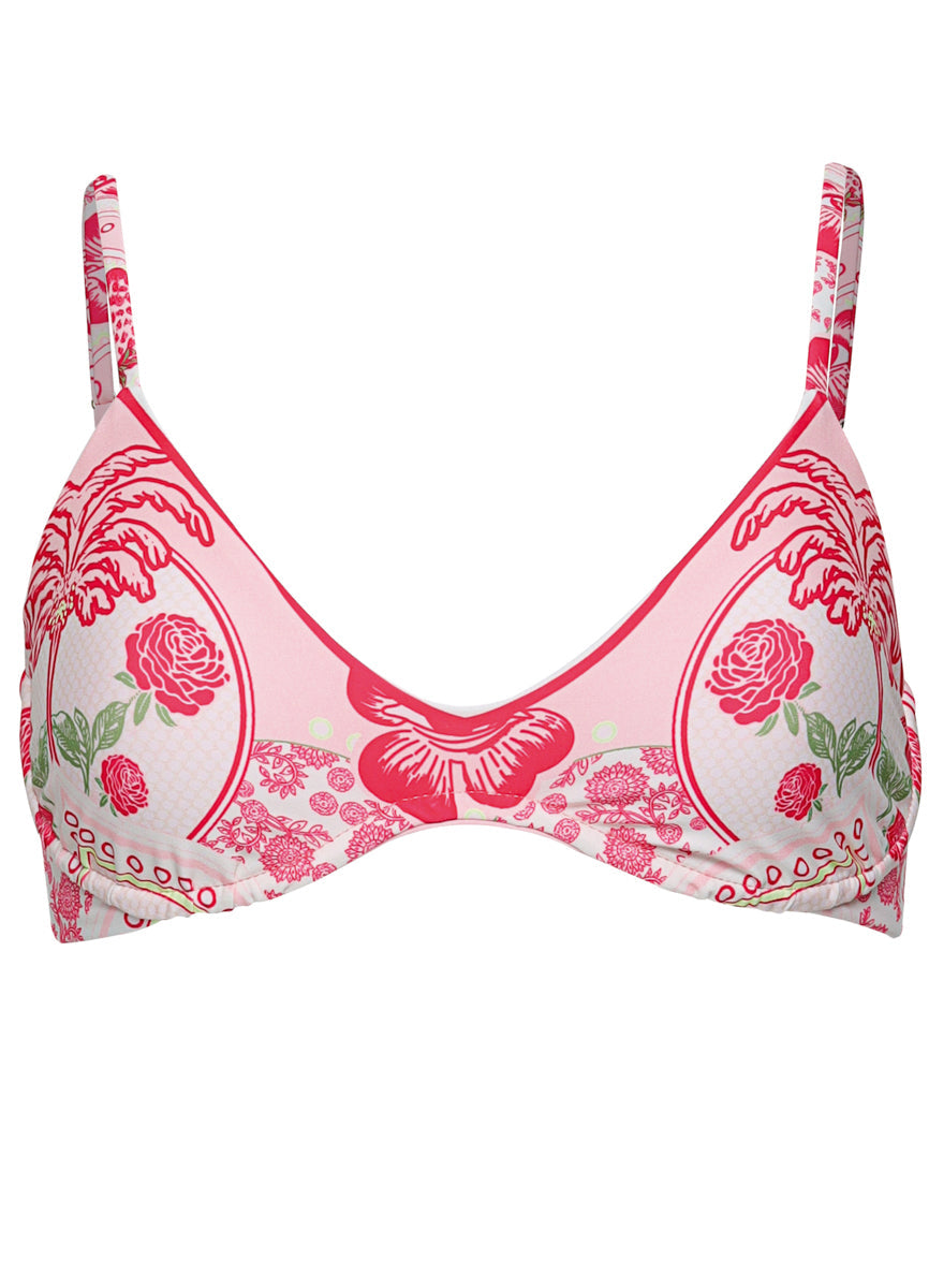 Petite Irene Top Strawberry Palm