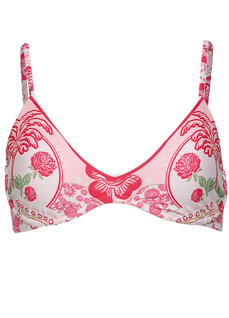 Petite Irene Top Strawberry Palm