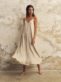 Lucid Flow Maxi Dress Sand