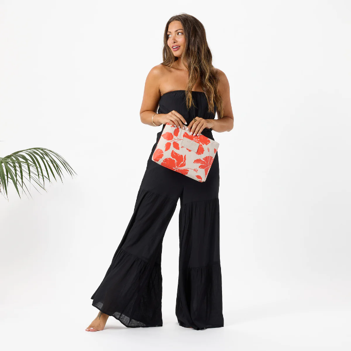 Salina Mid Pouch Red Haute/Sandstone