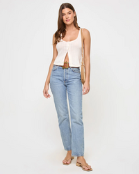 Jeanie Pointelle Tank Cream