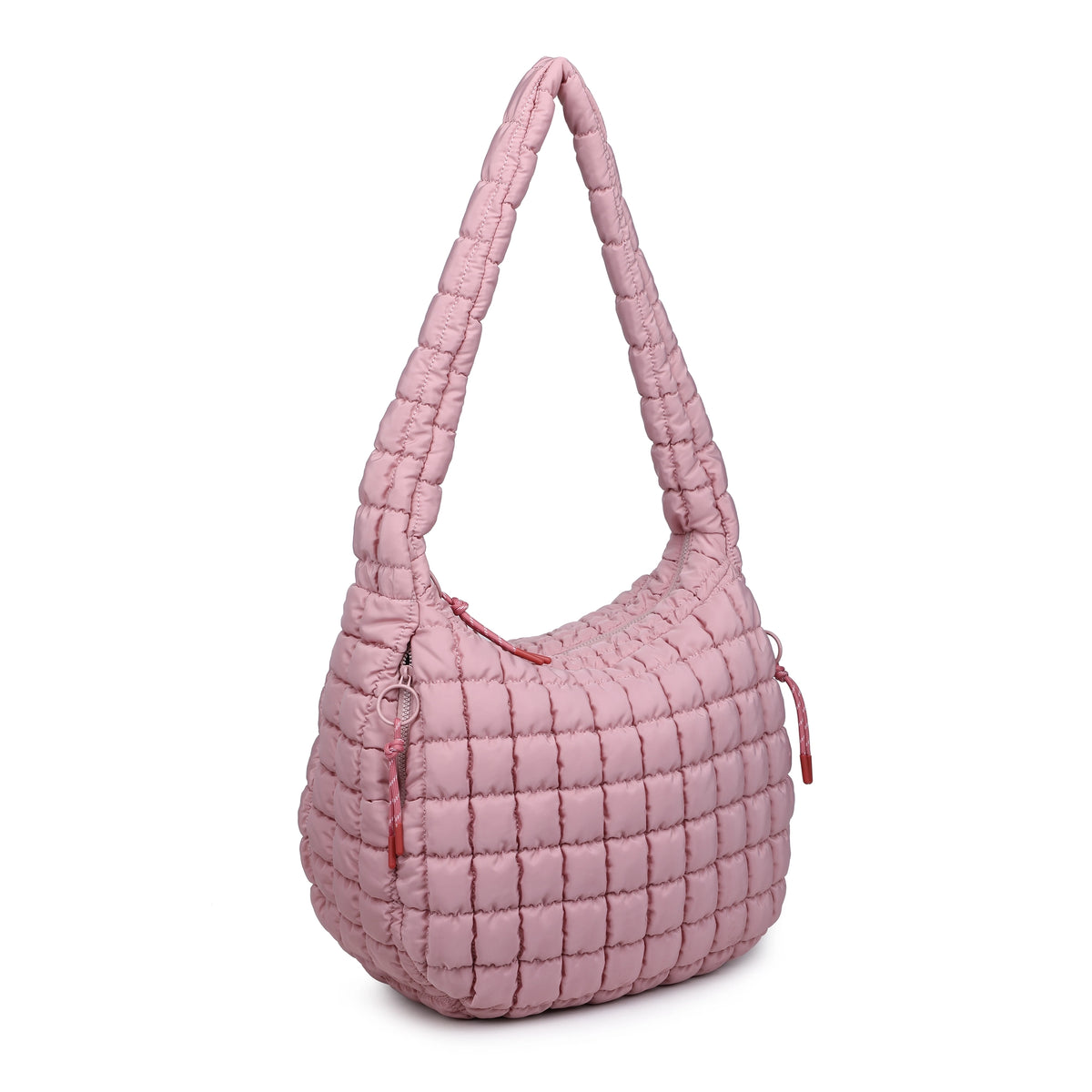 Revive Puffer Hobo Bag Rose