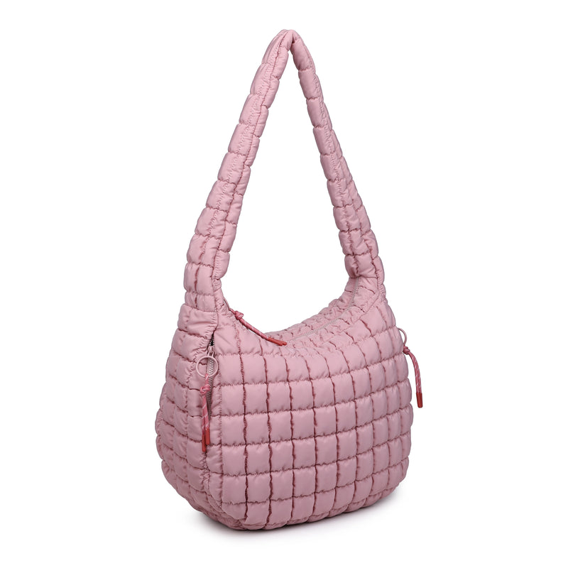 Revive Puffer Hobo Bag Rose