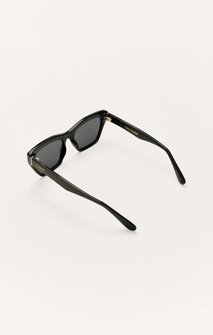 Park Ave Sunglassses Polished Black