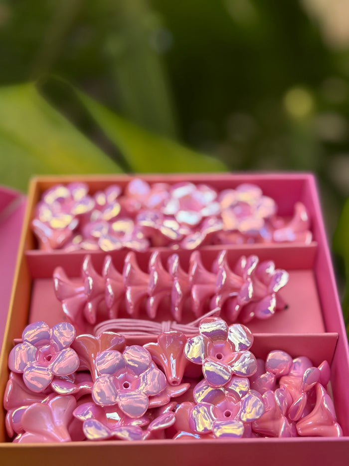 Make Your Own Plumeria Lei Pink
