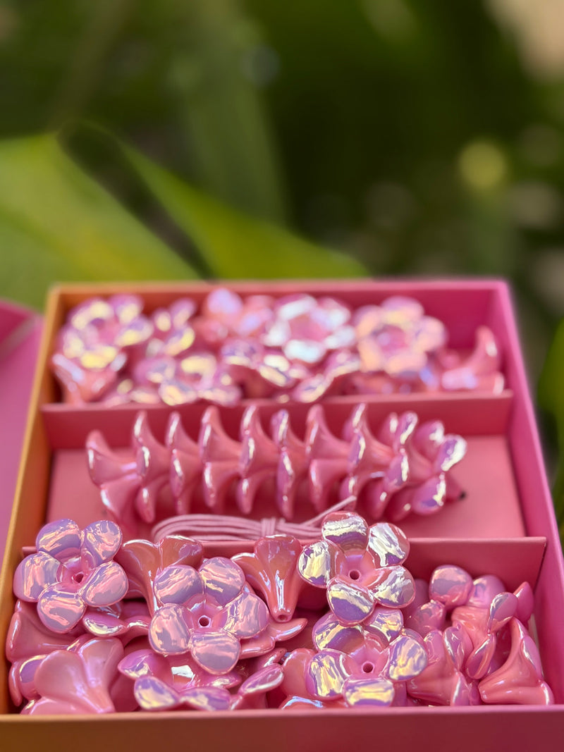 Make Your Own Plumeria Lei Pink