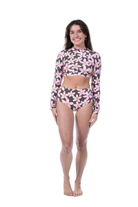 Kai Top Cocoa Plumeria