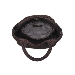Sky's the Limit Small Woven Tote Chocolate