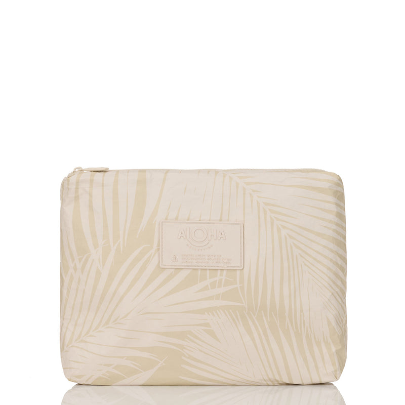 Areca Mid Pouch Latte on Sandstone