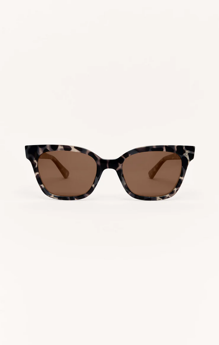 High Tide Polished Marbled Tort/Bronze Sunglasses