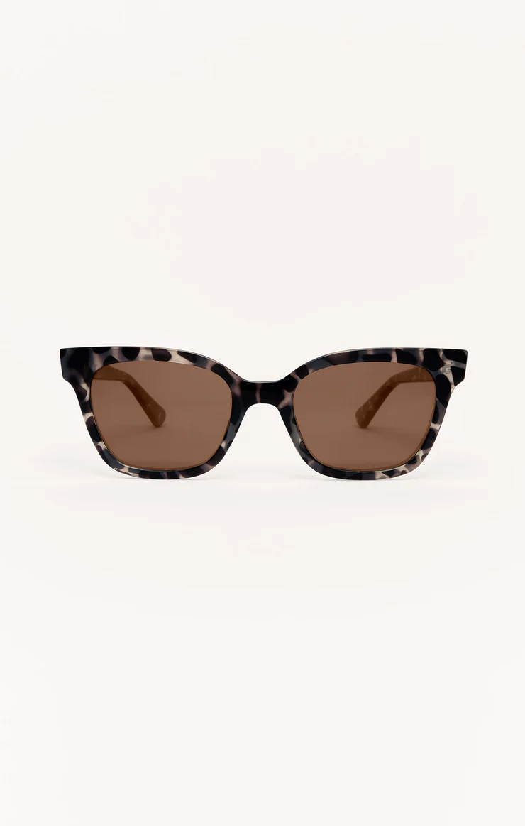 High Tide Polished Marbled Tort/Bronze Sunglasses