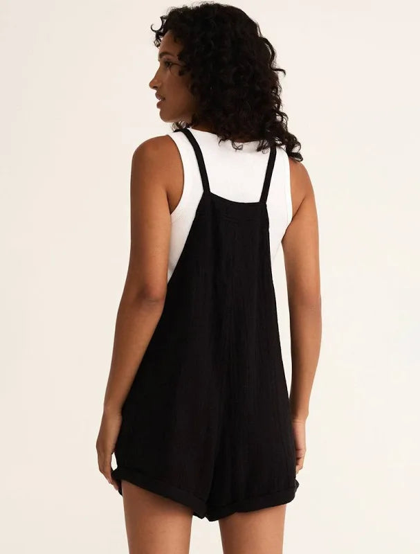 Montague Airy Romper Black