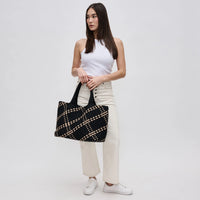 Sky's the Limit Large Tote Black/Nude