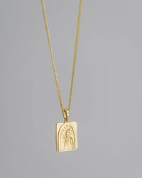 Gold Palm Pendant Necklace