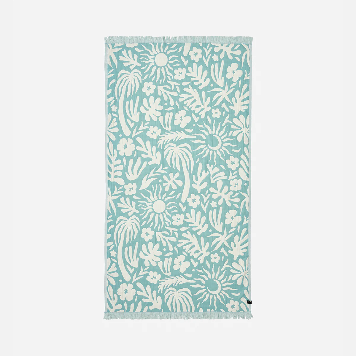 Sunny Driftweave Turkish Towel Sky Blue