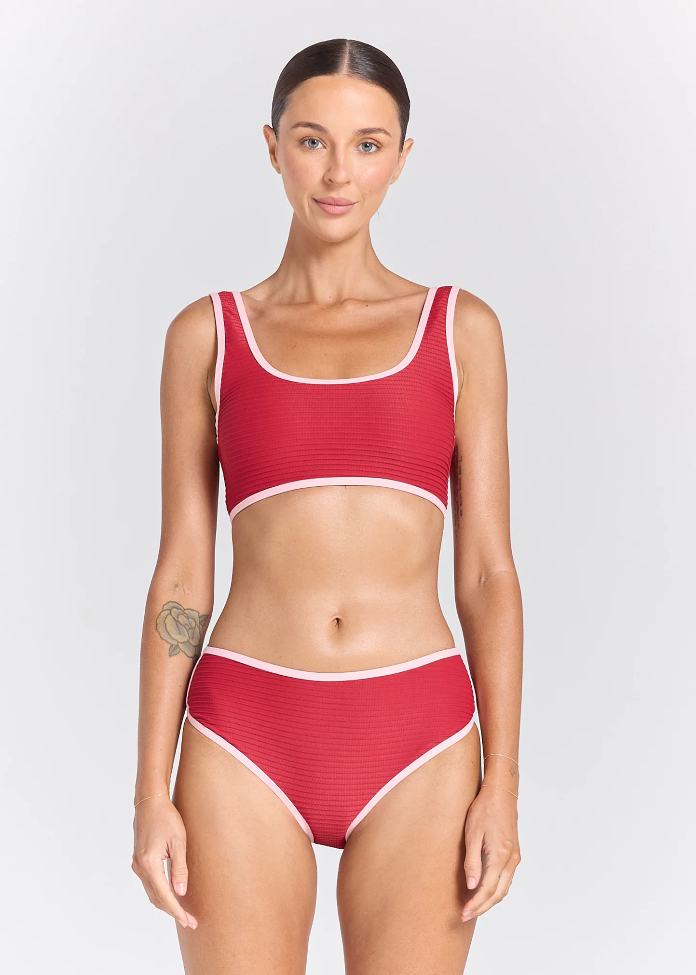 Poolside Surf Top Ruby