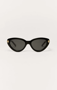 Coastline Sunglassses Polished Black-Grey