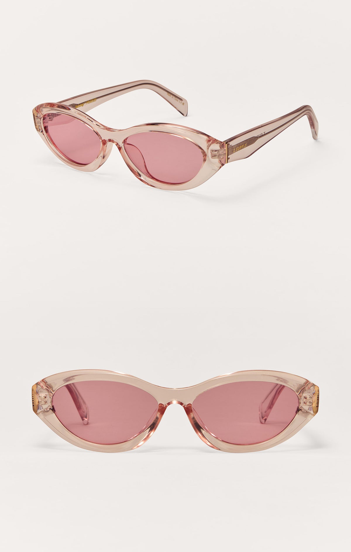 Backstage Sunglasses Rose Crystal/Pink