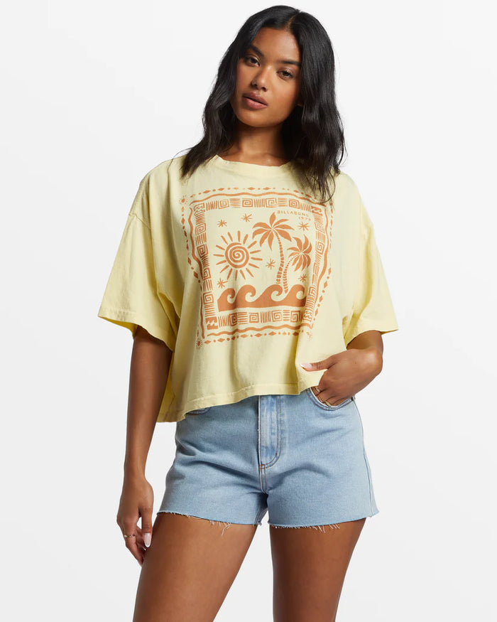 Better Together Oversized Crop Tee Cali Rays