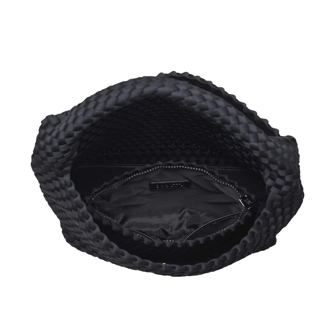 Celestial Woven Neoprene Hobo Black