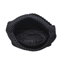 Celestial Woven Neoprene Hobo Black