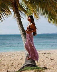 Anthurium Purple Pareo Sarong